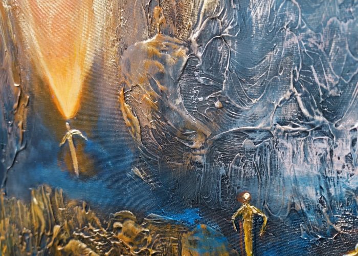 Zsófia Károlyfi: The Path of Our Soul (120x80 cm) | Károlyfi Zsófia: Lelkünk útja (120x80 cm)