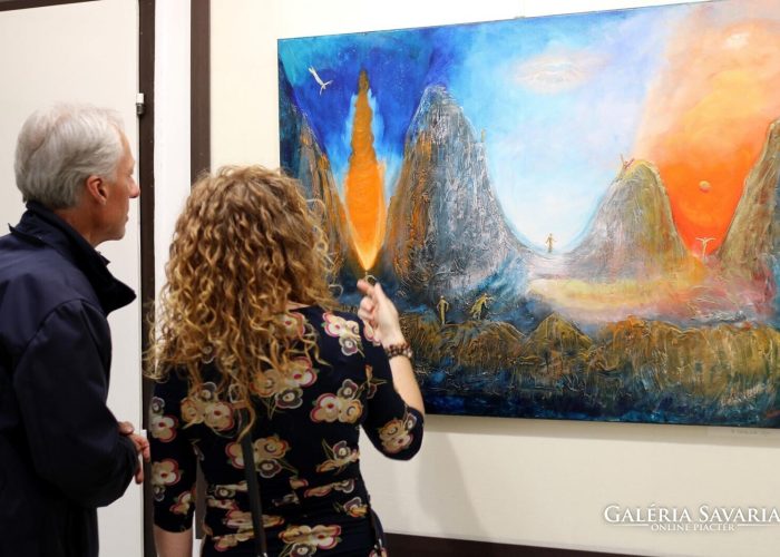 Zsófia Károlyfi: The Path of Our Soul (120x80 cm) | Károlyfi Zsófia: Lelkünk útja (120x80 cm)