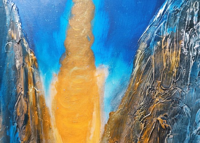 Zsófia Károlyfi: The Path of Our Soul (120x80 cm) | Károlyfi Zsófia: Lelkünk útja (120x80 cm)